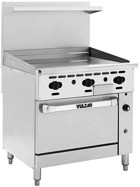 Vulcan - 36" Endurance Natural Gas Range with 36" Manual Griddle, Standard Oven - 36S-36GN
