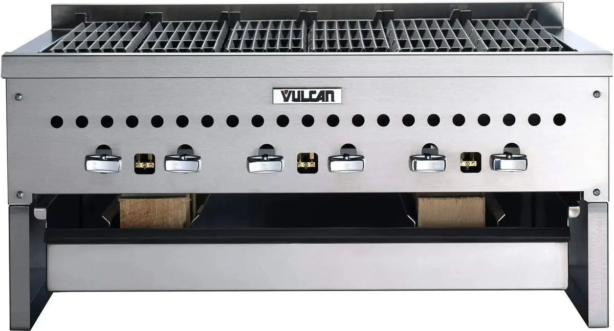 Vulcan - 36" Gas Countertop Standard Duty Radiant Charbroiler with Manual Control - VCCB36