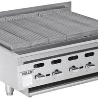 Vulcan - 36" Medium-Duty Radiant Charbroiler with 6 Burners, 102,000 BTU - VACB36