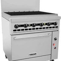 Vulcan - 36" Range with Convection Oven, 36" Charbroiler - Natural Gas - 36C-36CBN