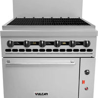 Vulcan - 36" Range with Convection Oven, 36" Charbroiler - Natural Gas - 36C-36CBN