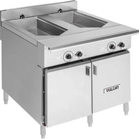 Vulcan - 36" Wide / Double Tank Versatile Chef Station Multifuntional Cooker - VCS36D