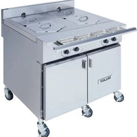 Vulcan - 36" Wide / Double Tank Versatile Chef Station Multifuntional Cooker - VCS36D