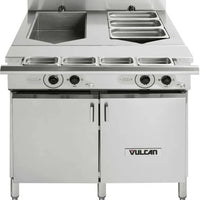 Vulcan - 36" Wide / Double Tank Versatile Chef Station Multifuntional Cooker - VCS36D