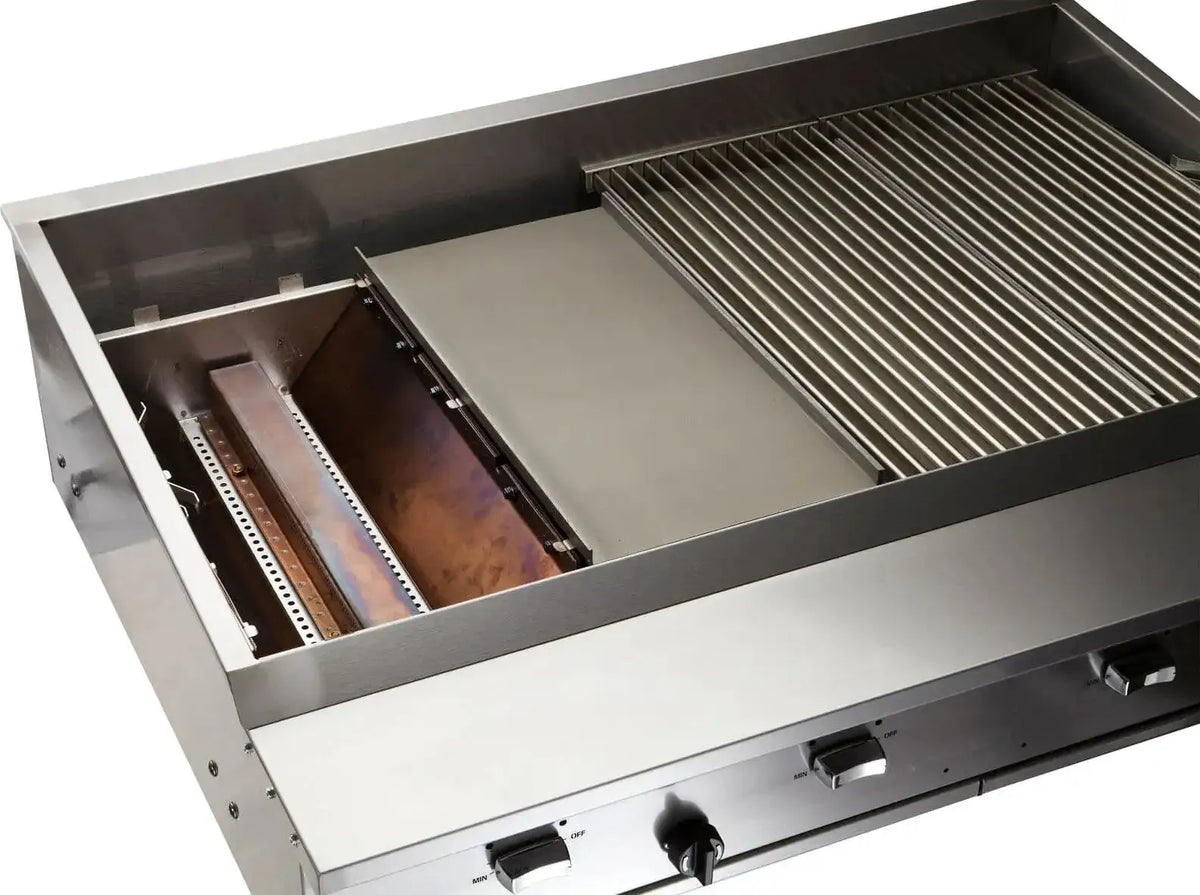 Vulcan - 36.38" Gas Countertop Standard Duty Infrared Charbroiler with Manual Control - VTEC36