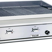Vulcan - 36.38" Gas Countertop Standard Duty Infrared Charbroiler with Manual Control - VTEC36