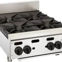 Vulcan - 4 Burners Countertop Gas Hotplate / Range with Manual Controls - VHP424
