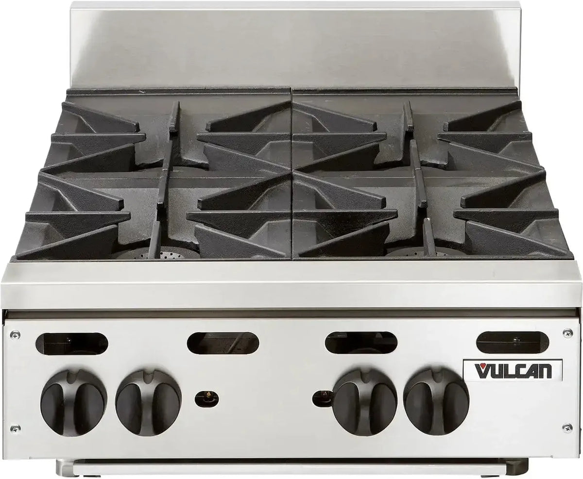 Vulcan - 4 Burners Countertop Gas Hotplate / Range with Manual Controls - VHP424