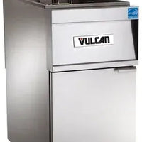 Vulcan - 4-Tank 180-200 lb Total Capacity Nat. Gas Floor Fryer, Computer Controls, KleenScreen - 4TR45CF