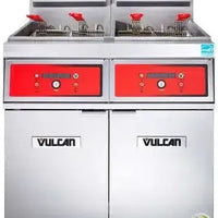 Vulcan - 4-Tank 180-200 lb Total Capacity Nat. Gas Floor Fryer, Computer Controls, KleenScreen - 4VK45CF