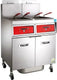 Vulcan - 4-Tank 340-360 lb Total Capacity Gas Floor Fryer, Computer Controls, KleenScreen - 4VK85CF