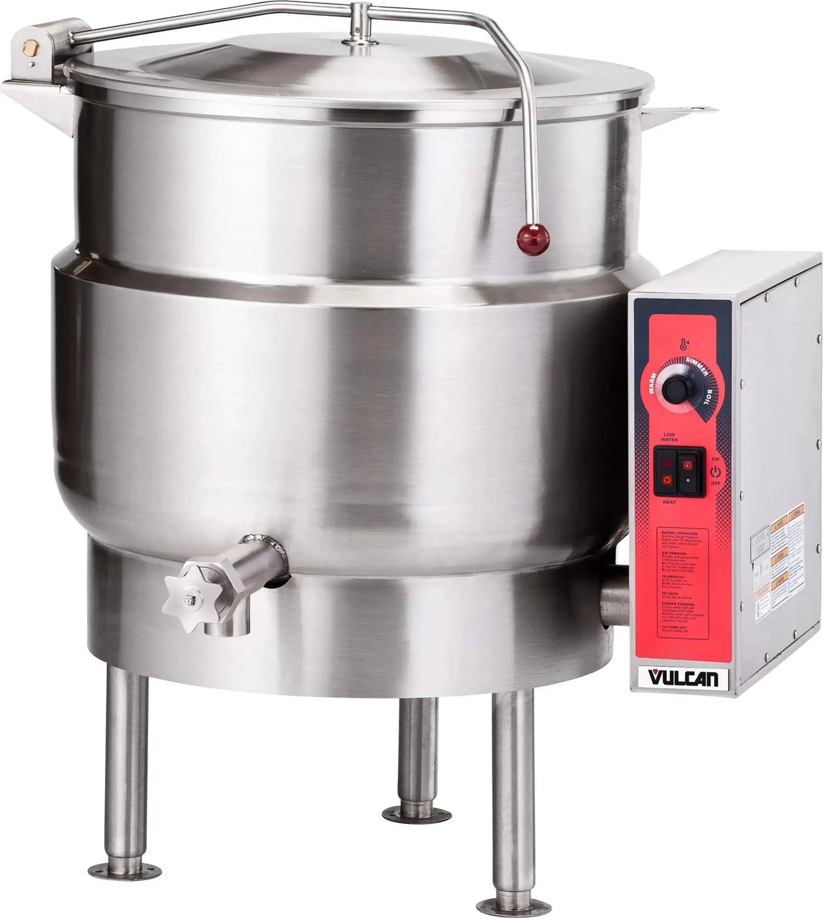 Vulcan - 40 Gallon Stationary 2/3 Jacketed Electric Kettle (K Series) - K40EL
