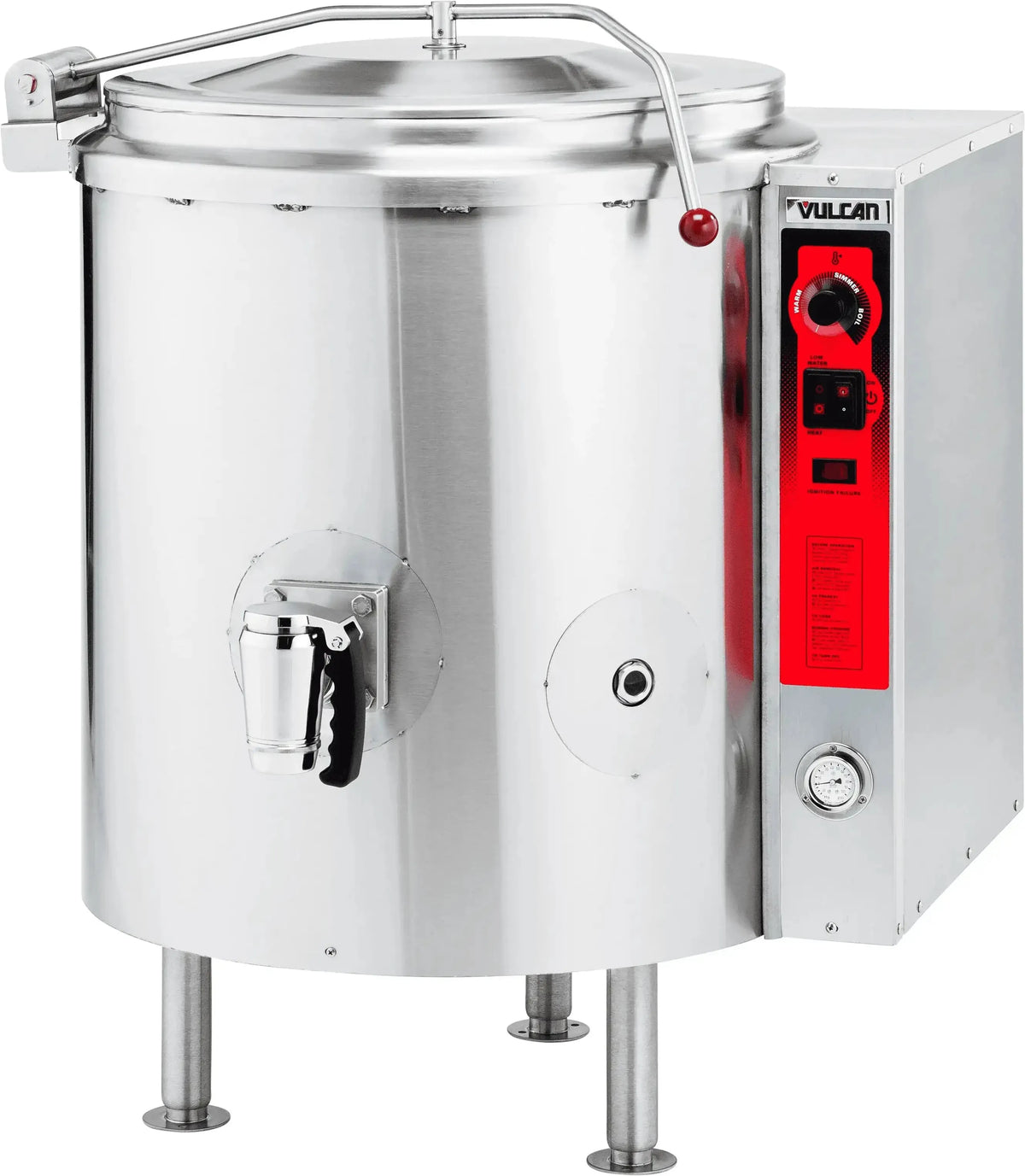 Vulcan - 40 Gallon Stationary 2/3 Jacketed Gas Kettle (K Series) - K40GL