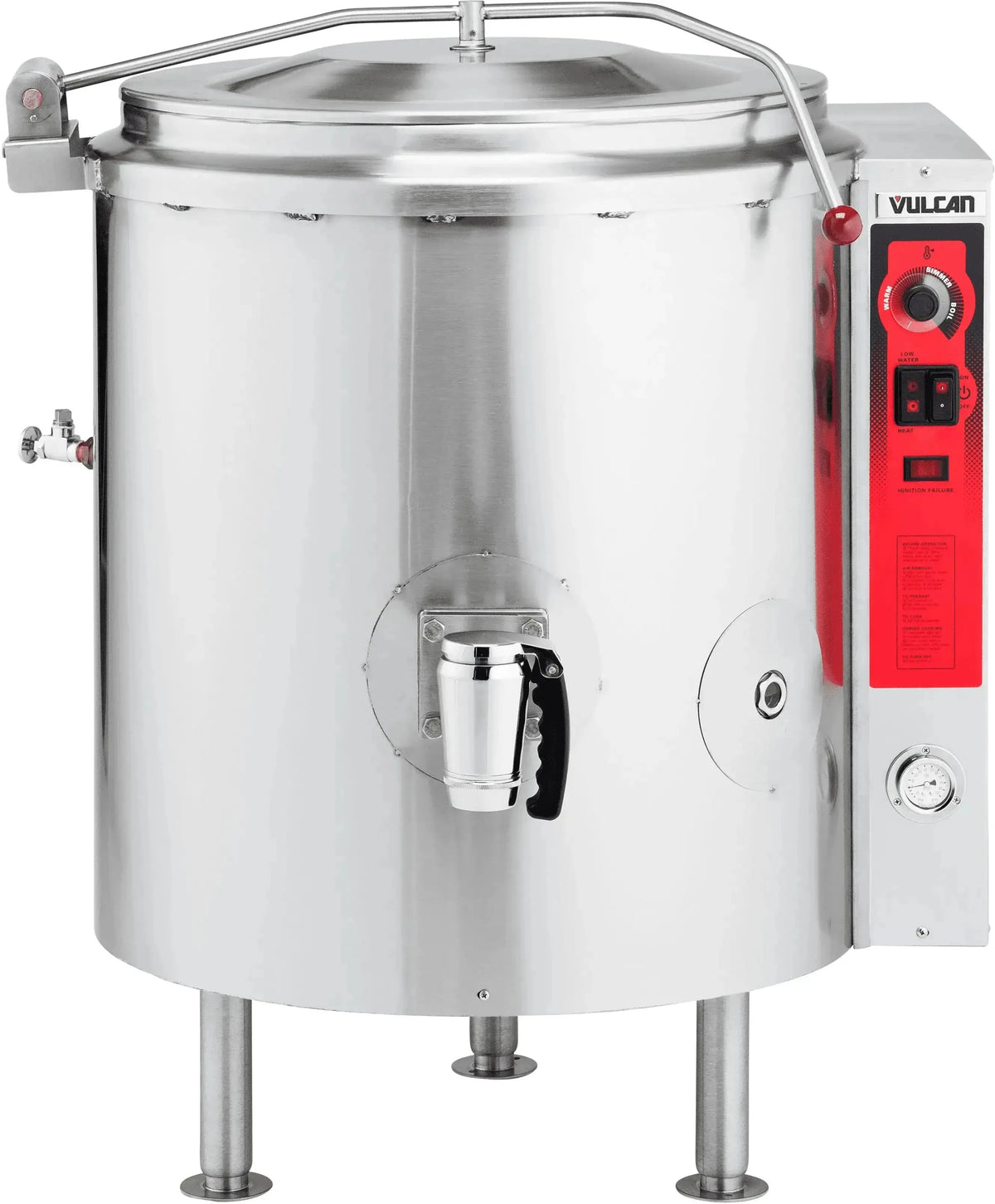 Vulcan - 40 Gallon Stationary 2/3 Jacketed Gas Kettle (K Series) - K40GL