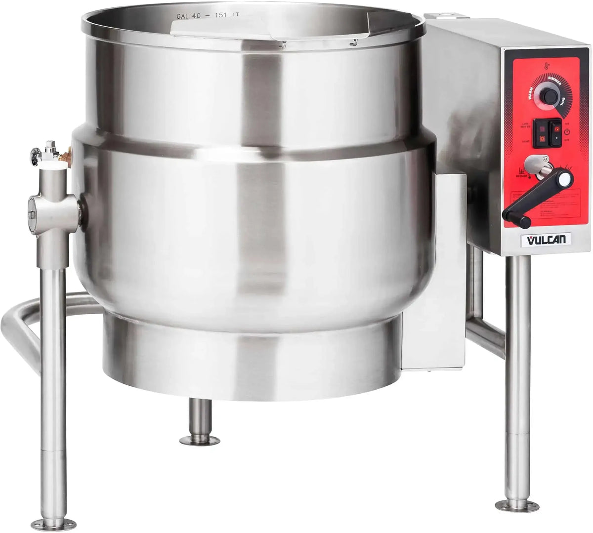 Vulcan - 40 Gallon Tilting 2/3 Jacketed Electric Kettle (K Series) - K40ELT