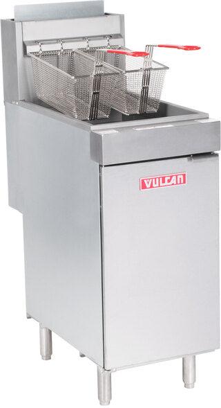 Vulcan - 45-50 lb Capacity Gas Floor Fryer 120,000 BTU - LG400