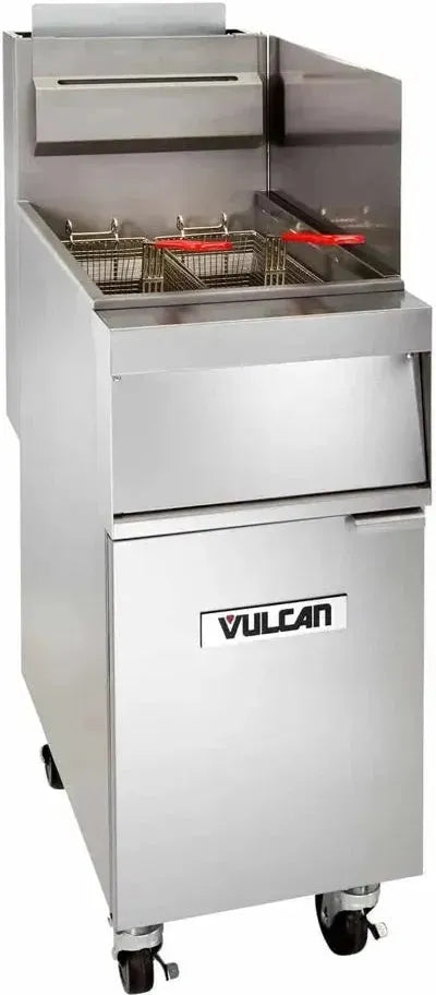 Vulcan - 45-50 lb Capacity Gas Floor Fryer, Analog Controls - 1GRA45A