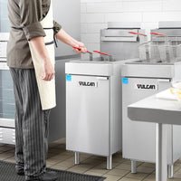 Vulcan - 45-50 lb Oil Capacity Natural Gas Floor Fryer 85,000 BTU - 1VEG50M
