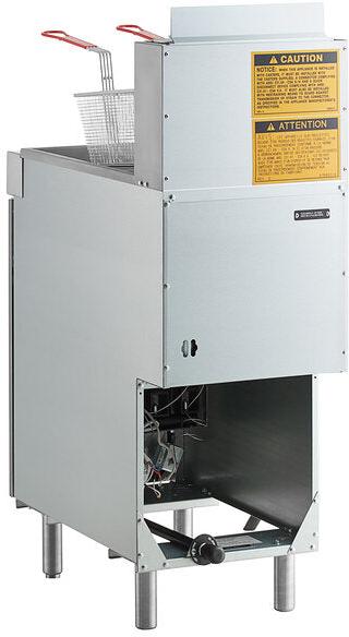 Vulcan - 45-50 lb Oil Capacity Natural Gas Floor Fryer 85,000 BTU - 1VEG50M