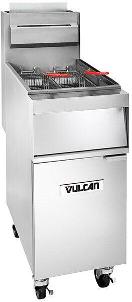 Vulcan - 45-50 lbs Capacity Natural Gas Floor Fryer, 120,000 BTU - 1GR45M