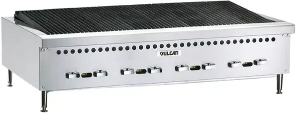 Vulcan - 47" Gas Countertop Charbroiler with 8 Burners - VCRB47