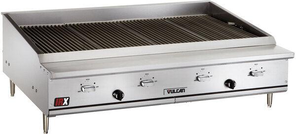Vulcan - 47.38" Gas Countertop Standard Duty Infrared Charbroiler with Manual Control - VTEC48