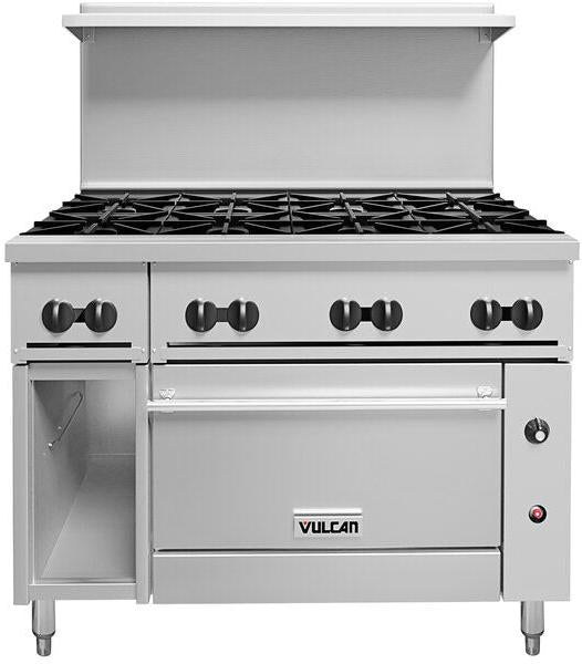 Vulcan - 48" Gas Restaurant Range with 8 Burners with Standard Oven - 48S-8B