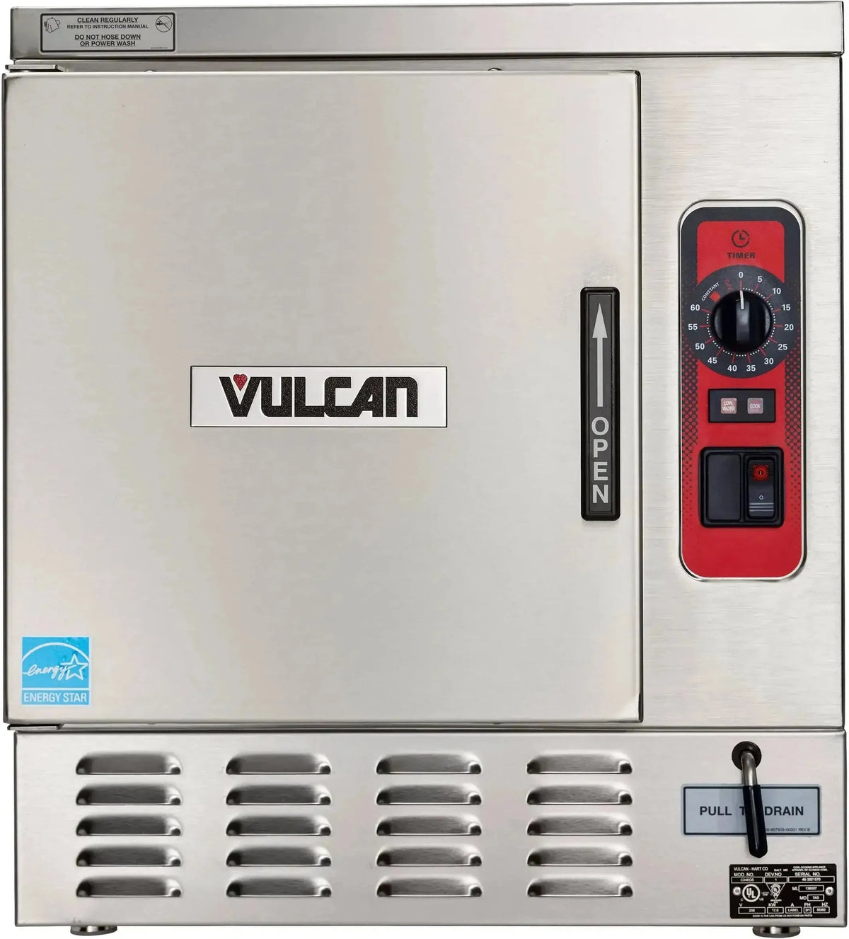 Vulcan - 5 Pan Electric Boilerless/connectionless Steamer (C24EO Series) - C24EO5