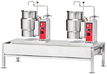 Vulcan - 50" Electric Kettle/Braising Table with 6-Gallon Kettle & 6-Gallon Kettle - VEKT50/66