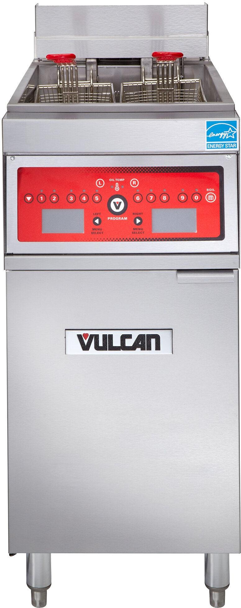 Vulcan - 50 lb Capacity Electric Floor Fryer, Computer Controls, No Filtration System - 1ER50C