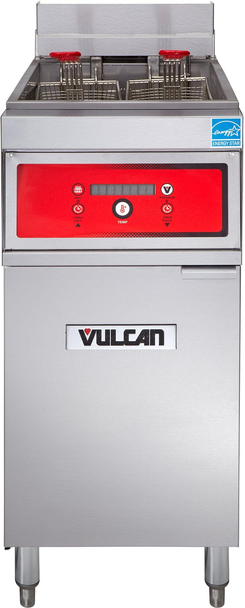 Vulcan - 50 lb Capacity Electric Floor Fryer, Digital Controls, No Filtration System - 1ER50D
