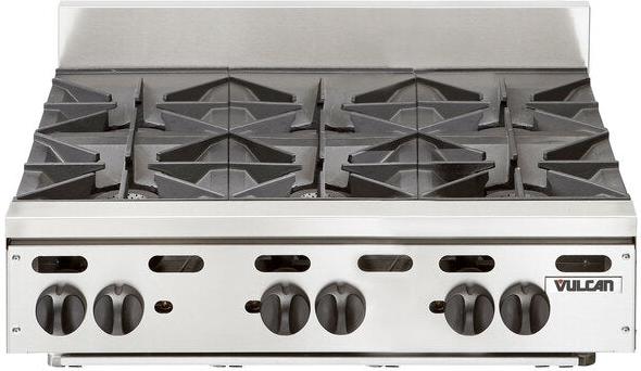 Vulcan - 6 Burners Countertop Gas Hotplate / Range with Manual Controls - VHP636