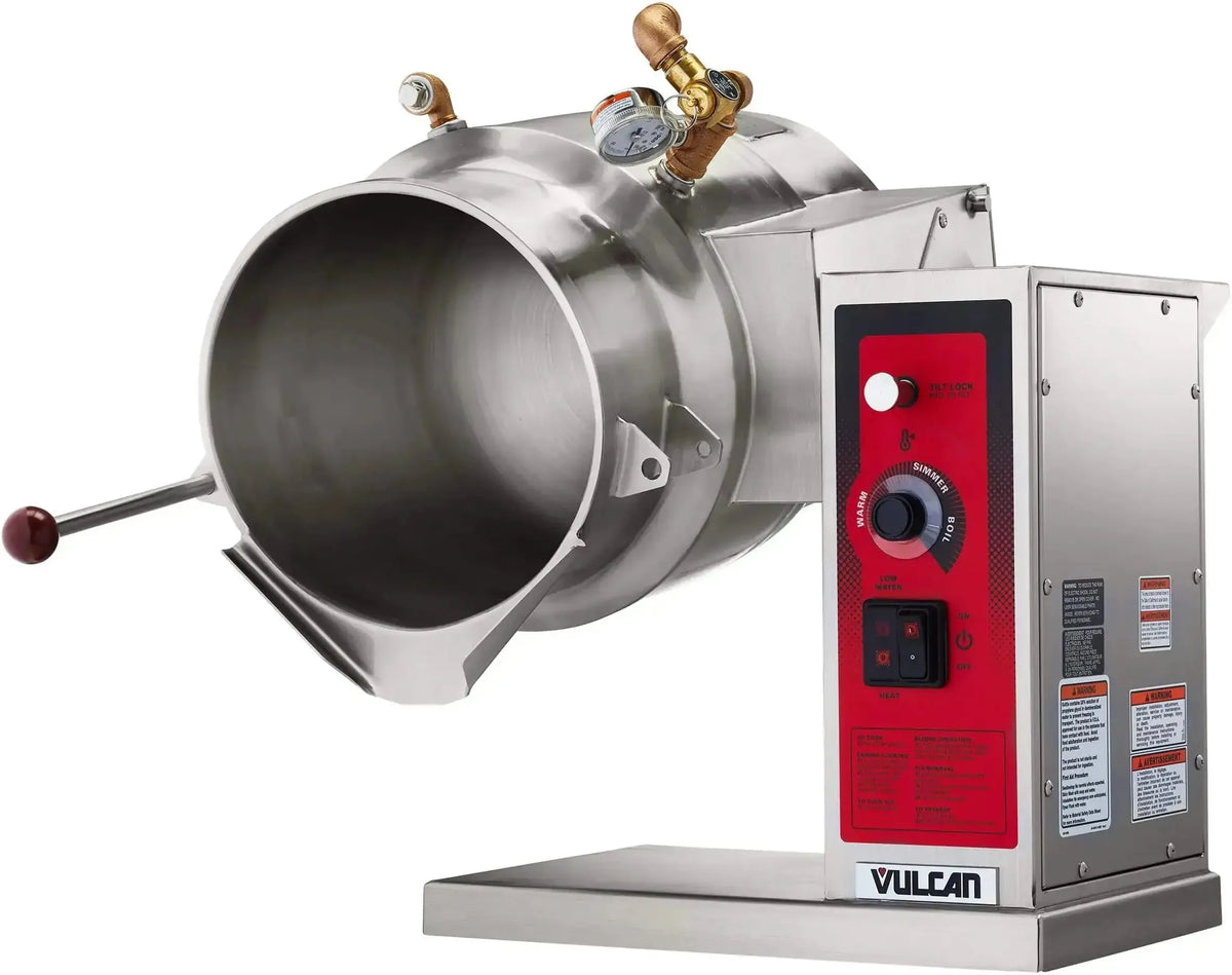Vulcan - 6 Gallon Electric 2/3-JACKETED Manual Tilting Counter Kettle (K Series) - K6ETT