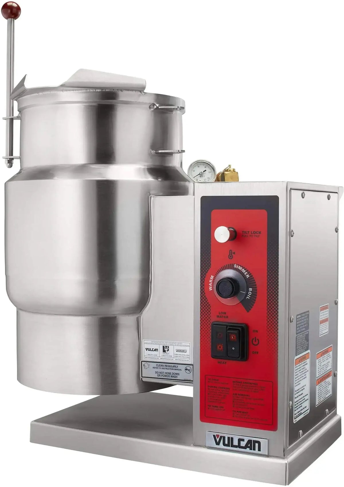 Vulcan - 6 Gallon Electric 2/3-JACKETED Manual Tilting Counter Kettle (K Series) - K6ETT