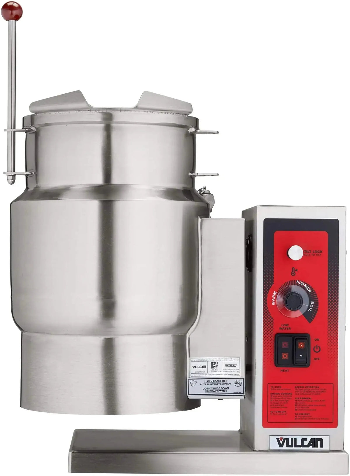 Vulcan - 6 Gallon Electric 2/3-JACKETED Manual Tilting Counter Kettle (K Series) - K6ETT