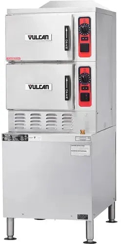 Vulcan - 6 Pan Gas Floor Convection Steamer Deluxe - C24GA6-PS