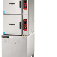 Vulcan - 6-Pan Electric Floor Convection Steamer, Low-Water Controls - C24ET6-LWE