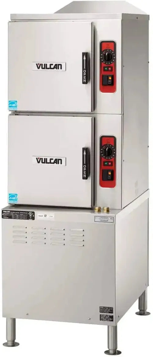 Vulcan - 6-Pan Electric Floor Convection Steamer, Low-Water Controls - C24ET6-LWE