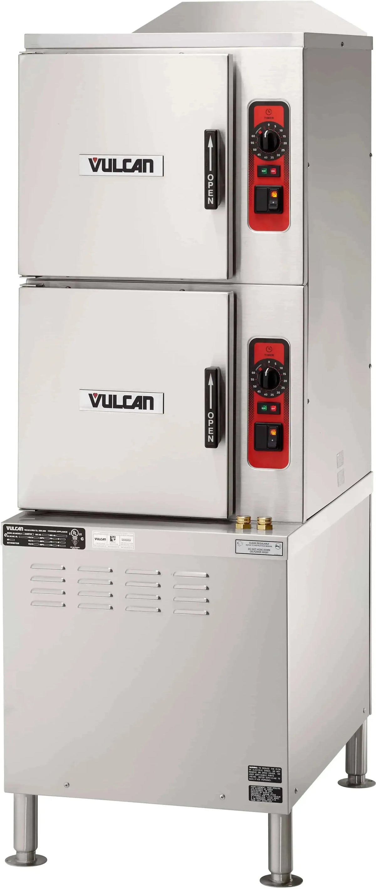 Vulcan - 6-Pan Electric Floor Convection Steamer, Professional Controls - C24ET6-PS