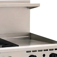 Vulcan - 60" Endurance LP Gas Range with 6 Burners, 24" Manual Griddle, 2 Standard Ovens - 60SS-6B24GP