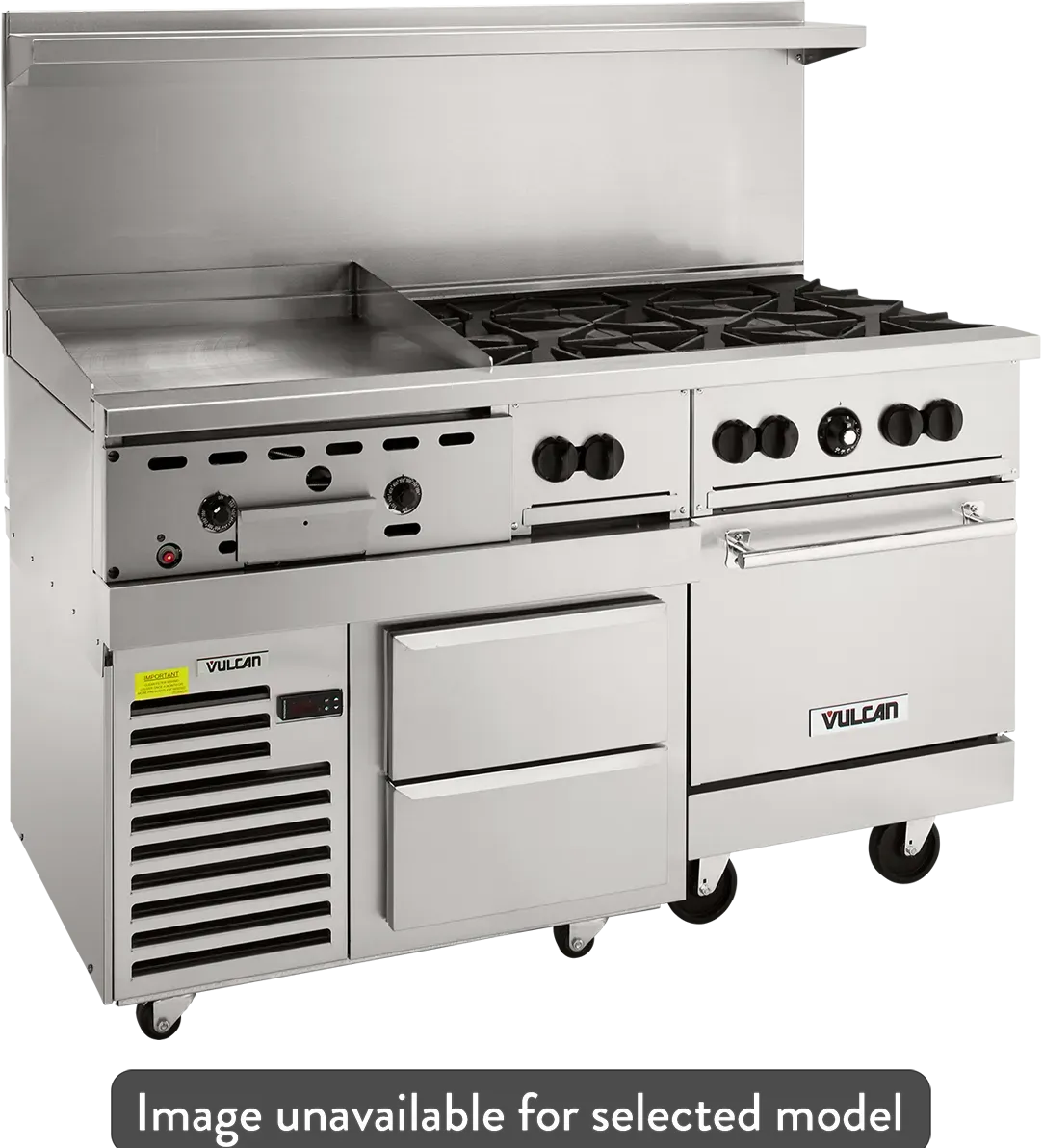Vulcan - 60" Endurance Natural Gas Range with 10 Burners - 60RS-10BN
