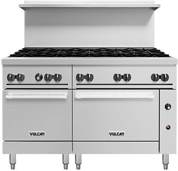 Vulcan - 60" Endurance Natural Gas Range with 10 Burners, Convection Oven - 60SC-10BN