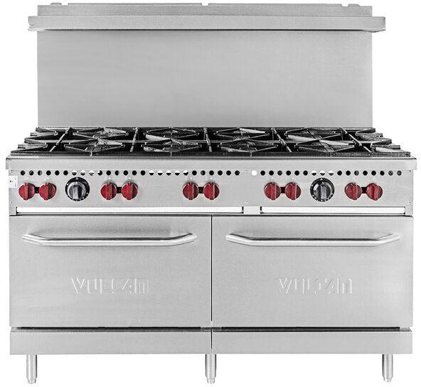 Vulcan - 60" Natural Gas Restaurant Range with 10 Burners with Standard Oven - SX60F-10BN