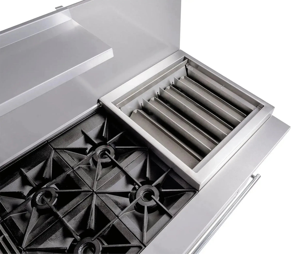 Vulcan - 60" Range - 6 Burners with 24" Charbroiler with Standard & Convection Oven - Natural Gas - 60SC-6B24CBN