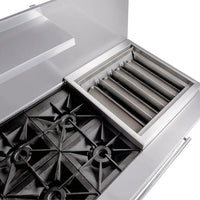 Vulcan - 60" Range - 6 Burners with 24" Charbroiler with Standard & Convection Oven - Natural Gas - 60SC-6B24CBN