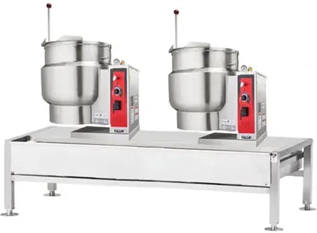 Vulcan - 64" Electric Kettle/Braising Table with 12-Gallon Kettle & 12-Gallon Kettle - VEKT64/1212