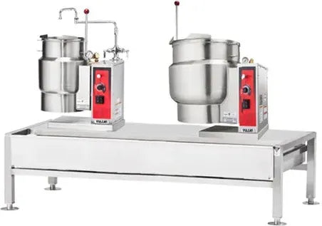 Vulcan - 64" Electric Kettle/Braising Table with 6-Gallon Kettle & 12-Gallon Kettle - VEKT64/612