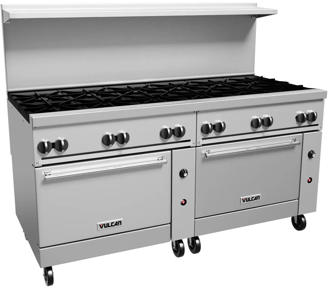 Vulcan - 72" Endurance LP Gas Range with 2 Conv. Ovens - 72CC-12BP