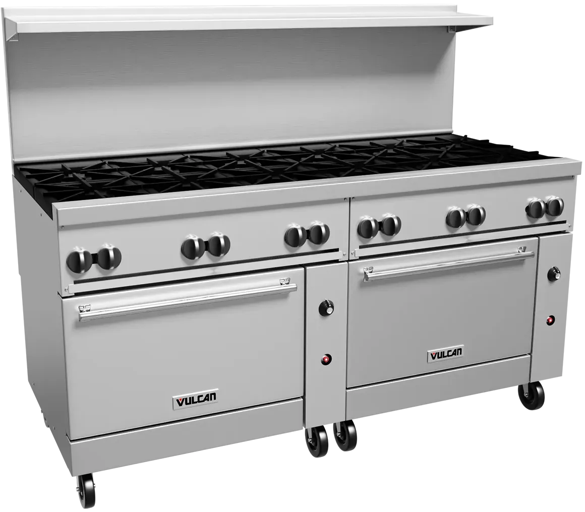 Vulcan - 72" Endurance LP Gas Range with 2 Conv. Ovens - 72CC-12BP