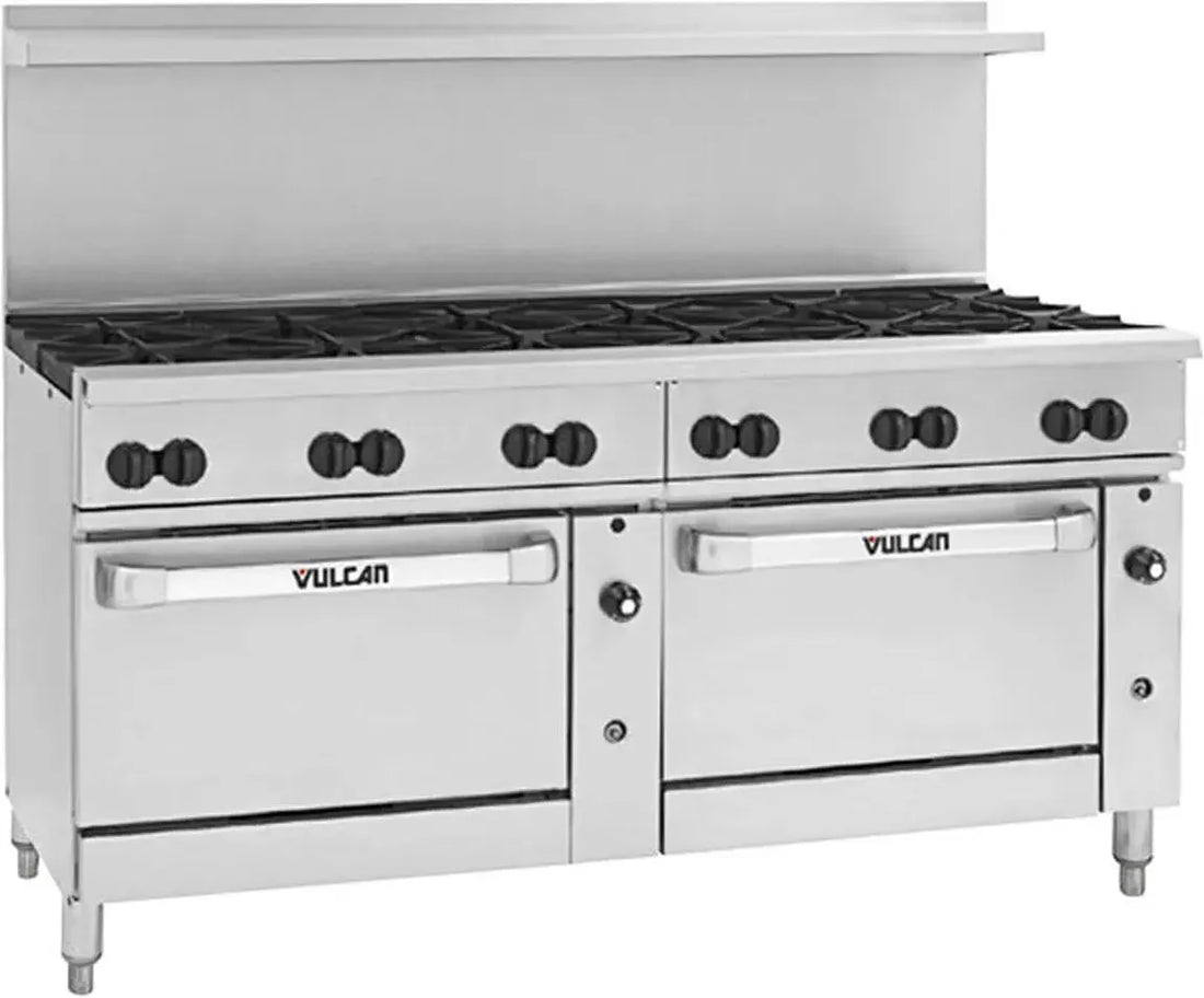 Vulcan - 72" Endurance LP Gas Range with Conv. Oven/Refrigerated Base - 72RC-12BP